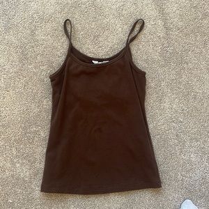 Brown tank top